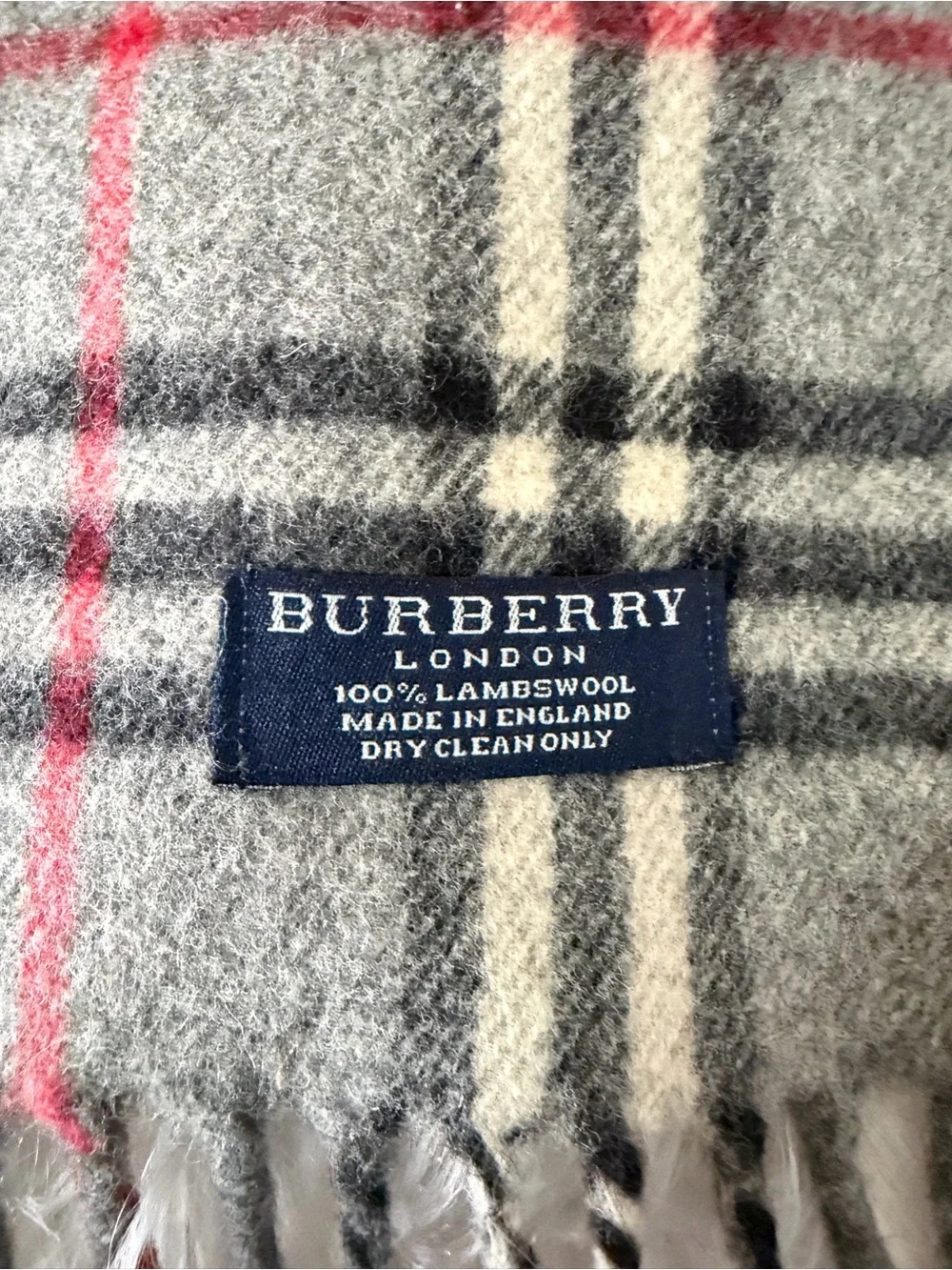 Burberry London Lambwool Throw/ Shawl Scarf.